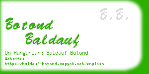 botond baldauf business card